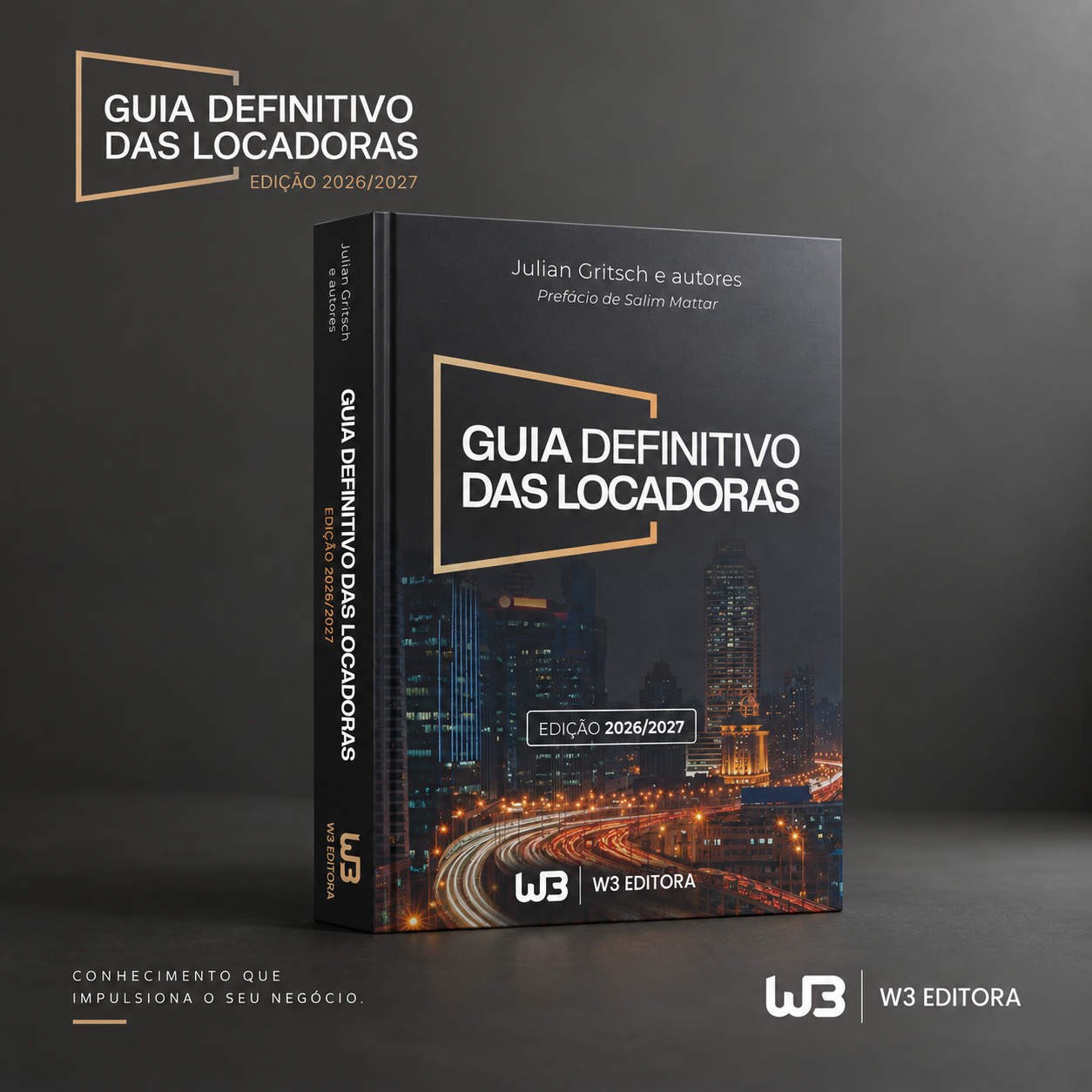 Livro Guia Definitivo das Locadoras, edição 2026/2027, com capa dura